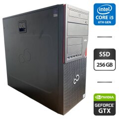 Комп'ютер Fujitsu Esprimo P756 E90 Tower / Intel Core i5-6400 (4 ядра по 2.7 - 3.3 GHz) / 8 GB DDR4 / 256 GB SSD / nVidia GeForce GTX 750 Ti, 2 GB GDDR5, 128-bit