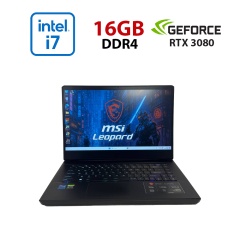 Ігровий ноутбук Б-клас MSI GP66 Leopard 11UH / 15.6" (1920x1080) IPS / Intel Core i7-11800H (8 (16) ядер по 1.9 - 4.6 GHz) / 16 GB DDR4 / 1000 GB SSD / nVidia GeForce RTX 3080, 8 GB GDDR6, 256-bit / WebCam