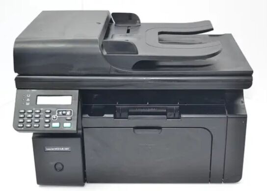 БФП Б-клас HP LaserJet Pro M1214NFH MFP / Лазерний монохромний друк / 600x600 dpi / 18 стр/мин / A4 / USB Type-B, Ethernet / Кабелі у комплекті