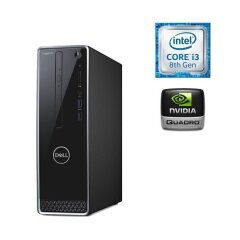 Компьютер Dell Inspiron 3470 SFF / Intel Core i3-8100 (4 ядра по 3.6 GHz) / 16 GB DDR4 / 256 GB SSD M.2 / nVidia Quadro T400, 2 GB GDDR6, 64-bit / Win 10 Home
