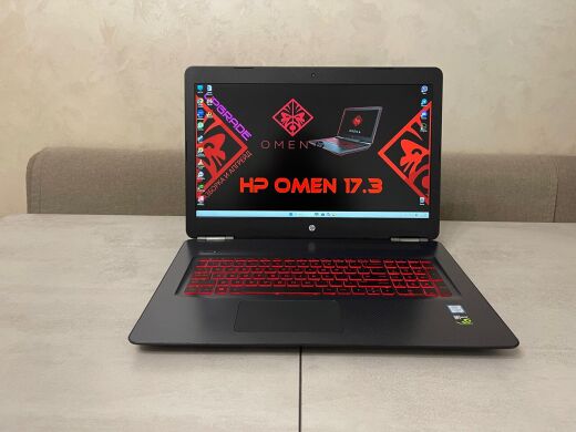 Ігровий ноутбук HP Omen 17-w253dx / 17.3" (1920x1080) IPS / Intel Core i7-7700HQ (4 (8) ядра по 2.8 - 3.8 GHz) / 16 GB DDR4 / 256 GB SSD + 500 GB HDD / nVidia GeForce GTX 1050 Ti, 4 GB GDDR5, 128-bit / WebCam