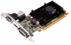 Дискретная видеокарта nVidia GeForce GT 520, 1 GB DDR3, 64-bit / 1x DVI, 1x HDMI, 1x VGA