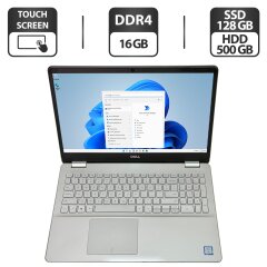 Ноутбук Б-класс Dell Inspiron 15 5584 / 15.6" (1920x1080) IPS Touch / Intel Core i7-8565U (4 (8) ядра по 1.8 - 4.6 GHz) / 16 GB DDR4 / 128 GB SSD + 500 GB HDD / Intel UHD Graphics / WebCam / Windwos 11 Pro