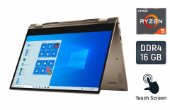 Ультрабук-трансформер Б-класс Dell Inspiron 7405 / 14" (1920x1080) IPS Touch / AMD Ryzen 5 4500U (6 ядер по 2.3 - 4.0 GHz) / 16 GB DDR4 / 240 GB SSD / AMD Radeon RX Vega 6 Graphics / WebCam