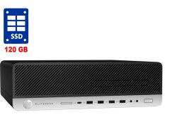 ПК HP EliteDesk 800 G3 SFF / Intel Core i3-6100 (2 (4) ядра по 3.7 GHz) / 4 GB DDR4 / 120 GB SSD / Intel HD Graphics 530