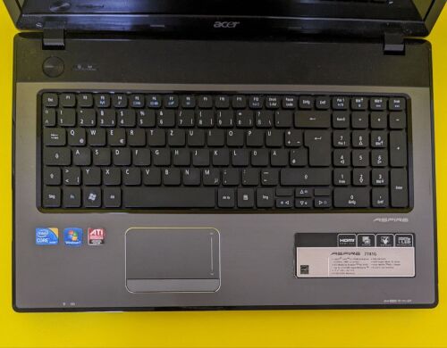Ноутбук Б-клас Acer Aspire 7741G / 17.3" (1600x900) TN / Intel Core i3-370M (2 (4) ядра по 2.4 GHz) / 8 GB DDR3 / 512 GB SSD NEW / ATI Mobility Radeon HD 5470, 512 MB GDDR3, 64-bit / WebCam / HDMI