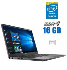 Ультрабук Dell Latitude 7400 / 14" (1920x1080) IPS / Intel Core i7-8665U (4 (8) ядра по 1.9 - 4.8 GHz) / 16 GB DDR4 / 240 GB SSD / Intel UHD Graphics 620 / WebCam