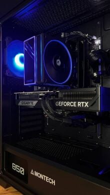 Збірка під замовлення: новий ігровий ПК Montech Air 1000 Premium Black Tower / AMD Ryzen 7 7700 (8 (16) ядер по 3.8 - 5.3 GHz) / 32 GB DDR5 / 1000 GB SSD M.2 / nVidia GeForce RTX 5070 Ti, 16 GB GDDR7, 256-bit / 850W