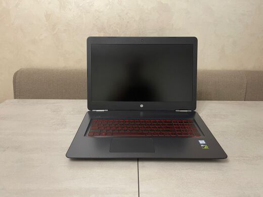 Ігровий ноутбук HP Omen 17-w253dx / 17.3" (1920x1080) IPS / Intel Core i7-7700HQ (4 (8) ядра по 2.8 - 3.8 GHz) / 16 GB DDR4 / 256 GB SSD + 500 GB HDD / nVidia GeForce GTX 1050 Ti, 4 GB GDDR5, 128-bit / WebCam