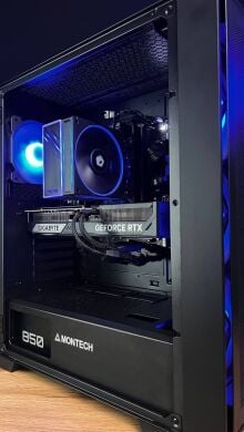 Збірка під замовлення: новий ігровий ПК Montech Air 1000 Premium Black Tower / AMD Ryzen 7 7700 (8 (16) ядер по 3.8 - 5.3 GHz) / 32 GB DDR5 / 1000 GB SSD M.2 / nVidia GeForce RTX 5070 Ti, 16 GB GDDR7, 256-bit / 850W