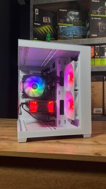 Збірка під замовлення: ігровий ПК Gamdias Aura GC10M ARGB White Tower / Intel Core i5-12400F (6 (12) ядер по 2.5 - 4.4 GHz) / 16 GB DDR4 / 1000 GB SSD M.2 / AMD Radeon RX 6700 XT, 12 GB GDDR6, 192-bit / 650W