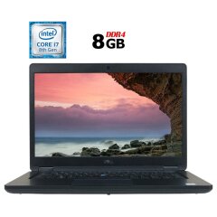 Ультрабук Dell Latitude 5490 / 14" (1920x1080) IPS / Intel Core i5-7300U (2 (4) ядра по 2.6 - 3.5 GHz) / 8 GB DDR4 / 120 GB SSD / Intel HD Graphics 620 / WebCam / HDMI