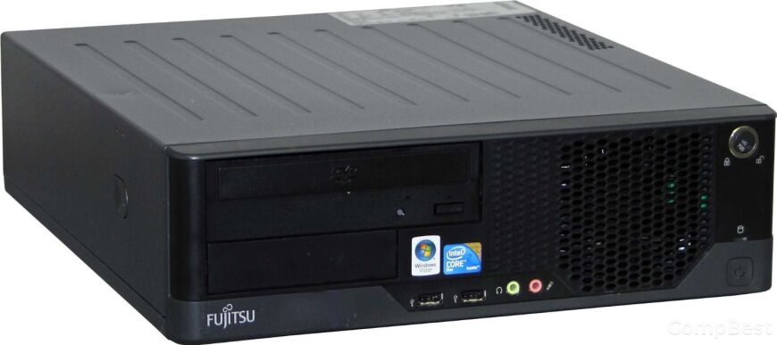 Fujitsu E5730 SFF / Intel Core 2 Quad Q6600 (4 ядра по 2.4GHz) / 6GB RAM / 160GB HDD + монітор Fujitsu P19-2 / 19' / 1280x1024