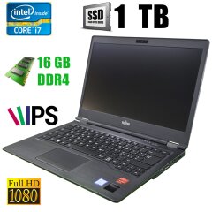 Fujitsu LifeBook U748 / 14" (1920x1080) IPS / Intel Core i7-8550U (4(8)ядра по 1.8 - 4GHz) / 16GB DDR4 / SSD 1 TB / VGA, DP, USB