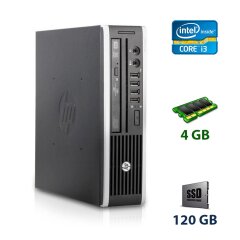 HP Compaq Elite 8200 USFF / Intel Core i3-2100 (2 (4) ядра по 3.1 GHz) / 4 GB DDR3 / 120 GB SSD / ATI Radeon HD 5450, 512 MB DDR2, 64-bit / Windows 7 Pro