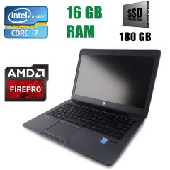 HP ZBook 14 G2 Workstation / 14" (1600 x 900) / Intel Core i7-5500U (2(4)ядра по 2.40-3.0GHz) / 16 GB DDR3 / 180 GB SSD / AMD FirePro M4150, 2 GB GDDR5 