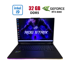 Ігровий ноутбук Asus ROG Strix SCAR 16 G634JZR / 16" (2560x1600) IPS / Intel Core i9-14900HX (24 (32) ядра по 1.6 - 5.8 GHz) / 32 GB DDR5 / 1000 GB SSD / nVidia GeForce RTX 4080, 12 GB GDDR6X, 192-bit / WebCam