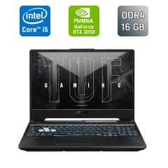 Игровой ноутбук Asus TUF Gaming F15 FX506HC / 15.6" (1920x1080) IPS / Intel Core i5-11400H (6 (12) ядер по 2.7 - 4.5 GHz) / 16 GB DDR4 / 512 GB SSD / nVidia GeForce RTX 3050, 4 GB GDDR6, 128-bit / WebCam / Windows 11