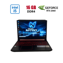 Игровой ноутбук Б-класс Acer Nitro 5 AN515-54 / 15.6" (1920x1080) IPS / Intel Core i5-9300H (4 (8) ядра по 2.4 - 4.1 GHz) / 16 GB DDR4 / 512 GB SSD / nVidia GeForce RTX 2060, 6 GB GDDR6, 192-bit / WebCam