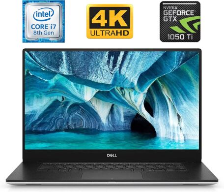 Игровой ноутбук Б-класс Dell XPS 15 9570 / 15.6" (3840x2160) IPS Touch / Intel Core i7-8750H (6 (12) ядер по 2.2 - 4.1 GHz) / 16 GB DDR4 / 512 GB SSD M.2 / nVidia GeForce GTX 1050 Ti, 4 GB GDDR5, 128-bit / WebCam / HDMI / Windows 10 лицензия
