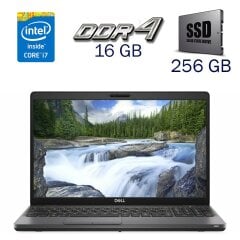 Ігровий ноутбук Dell Latitude 5500 / 15.6" (1920x1080) IPS / Intel Core i7-8665U (4 (8) ядра по 1.9 - 4.8 GHz) / 16 GB DDR4 / 256 GB SSD / AMD Radeon 540X, 2 GB GDDR5, 64-bit / WebCam