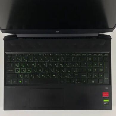 Игровой ноутбук Б-класс HP Pavilion Gaming 15-ec1073dx / 15.6" (1920x1080) IPS / AMD Ryzen 5 4600H (6 (12) ядер по 3.0 - 4.0 GHz) / 16 GB DDR4 / 512 GB SSD / nVidia GeForce GTX 1650, 4 GB GDDR6, 128-bit / WebCam / HDMI