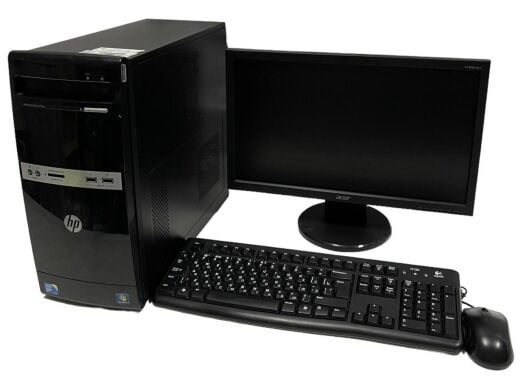 Комплект ПК: HP 500B Tower / Intel Core 2 Duo E7500 (2 ядра по 2.93 GHz) / 4 GB DDR3 / 250 GB HDD / Intel Graphics / DVD-ROM + Монітор Acer V193HQV / 19" (1366x768) TN / VGA + Клавіатура, мишка, кабелі підключення