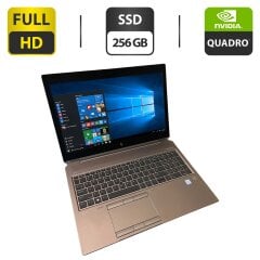 Мобільна робоча станція HP ZBook 15 G6 / 15.6" (1920x1080) IPS / Intel Core i7-9850H (6 (12) ядер по 2.6 - 4.6 GHz) / 16 GB DDR4 / 256 GB SSD / nVidia Quadro T1000, 4 GB GDDR5, 128-bit / WebCam