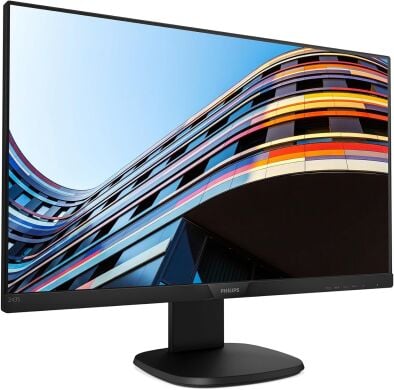 Монитор Philips 243S7EJMB / 24" (1920x1080) IPS / 1x HDMI, 1x DP, 1x VGA, 4x USB 2.0, 1x USB Type-B, 2x Audio / 2x 2W / VESA 100x100 / Pivot