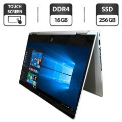 Ноутбук-трансформер Б-класс HP ProBook x360 435 G8 / 13.3" (1920x1080) IPS Touch / AMD Ryzen 7 5800U (8 (16) ядра по 1.9 - 4.4 GHz) / 16 GB DDR4 / 256 GB SSD M.2 / AMD Radeon Graphics / WebCam