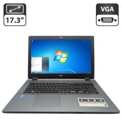 Ноутбук Acer Aspire E5-731 / 17.3" (1600x900) TN / Intel Pentium 3556U (2 ядра по 1.7 GHz) / 8 GB DDR3 / 1000 GB HDD / Intel HD Graphics / WebCam / DVD-ROM