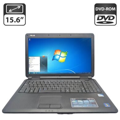 Ноутбук Asus P50IJ / 15.6" (1366x768) TN / Intel Pentium T4500 (2 ядра по 2.3 GHz) / 4 GB DDR3 / 250 GB HDD / Intel HD Graphics 620 / WebCam / DVD-ROM