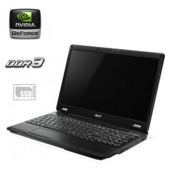 Ноутбук Б-класс Acer Extensa 5635ZG / 15.6" (1366x768) TN / Intel Pentium T4500 (2 ядра по 2.3 GHz) / 4 GB DDR3 / 240 GB SSD / nVidia GeForce G105M, 512 MB GDDR3, 64-bit / Без АКБ