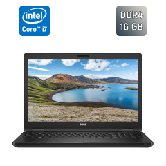 Ноутбук Б-класс Dell Latitude 5580 / 15.6" (1366x768) TN / Intel Core i7-7820HQ (4 (8) ядра по 2.9 - 3.9 GHz) / 16 GB DDR4 / 256 GB SSD / Intel HD Graphics 630 / WebCam / HDMI