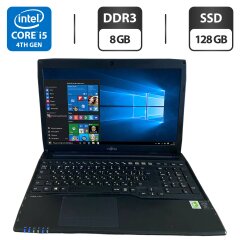Ноутбук Б-клас Fujitsu LifeBook A544 / 15.6" (1366x768) TN / Intel Core i5-4200U (2 (4) ядра по 1.6 - 2.6 GHz) / 8 GB DDR3 / 128 GB SSD / Intel HD Graphics 4400 / WebCam / HDMI