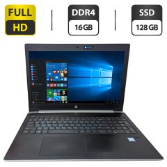 Ноутбук Б-класс HP ProBook 450 G5 / 15.6" (1920x1080) TN / Intel Core i5-8250U (4 (8) ядра по 1.6 - 3.4 GHz) / 16 GB DDR4 / 256 GB SSD + 500 GB HDD / Intel UHD Graphics 620 / WebCam