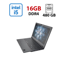 Ноутбук Fujitsu LifeBook E5510 / 15.6" (1920x1080) IPS / Intel Core i5-10210U (4 (8) ядра по 1.6 - 4.2 GHz) / 16 GB DDR4 / 480 GB SSD / Intel UHD Graphics / WebCam