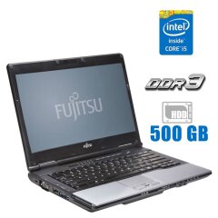 Ноутбук Fujitsu Lifebook S752 / 14" (1366x768) TN / Intel Core i5-3210M (2 (4) ядра по 2.5 - 3.1 GHz) / 4 GB DDR3 / 500 GB HDD / Intel HD Graphics 4000 / DVD-ROM