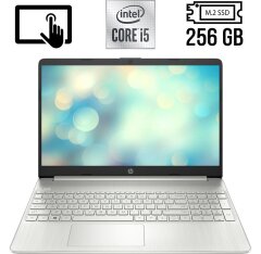 Ноутбук HP 15t-dy100 / 15.6" (1920x1080) IPS Touch / Intel Core i5-1035G1 (4 (8) ядра по 1.0 - 3.6 GHz) / 8 GB DDR4 / 256 GB SSD M.2 / Intel UHD Graphics / WebCam / HDMI