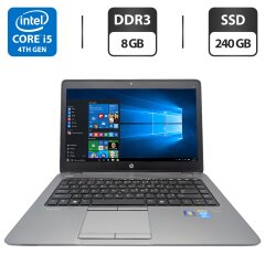 Ноутбук HP EliteBook 840 G2 / 14" (1366x768) TN / Intel Core i5-4300U (2 (4) ядра по 1.9 - 2.9 GHz) / 8 GB DDR3 / 240 GB SSD / Intel HD Graphics 4400 / WebCam
