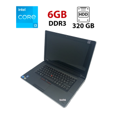 Ноутбук Lenovo ThinkPad Edge 15 / 15.6" (1366x768) TN / Intel Core i3-380M (2(4) ядра по 2.53 GHz) / 6 GB DDR3 / 320 GB HDD / Intel HD Graphics / WebCam