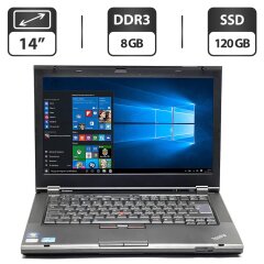 Ноутбук Lenovo ThinkPad T420 / 14" (1366x768) TN / Intel Core i5-2520M (2 (4) ядра по 2.5 - 3.2 GHz) / 8 GB DDR3 / 120 GB SSD / Intel HD Graphics 3000 / DVD-ROM / VGA