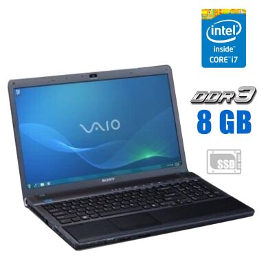 Ноутбук Sony Vaio VPCF1 / 16.4" (1600x900) TN / Intel Core i7-740QM (4 (8) ядра по 1.73 - 2.93 GHz) / 8 GB DDR3 / 256 GB SSD / nVidia GeForce 310M, 512 MB GDDR3, 64-bit / WebCam