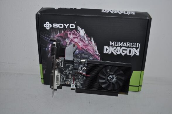 Новая дискретная видеокарта SOYO GeForce GT 740, 4 GB GDDR3, 128-bit / VGA, DVI, HDMI