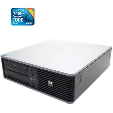 ПК HP Compaq dc7800 SFF / Intel Core 2 Quad Q8300 (4 ядра по 2.5 GHz) / 4 GB DDR2 / 160 GB HDD / Intel GMA 3100 Graphics / DVD-RW 