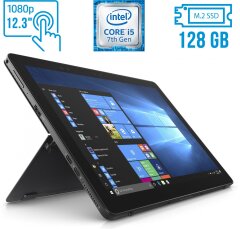 Планшет Dell Latitude 5285 2-in-1 / 12.3" (1920x1080) IPS Touch / Intel Core i5-7200U (2 (4) ядра по 2.5 - 3.1 GHz) / 8 GB DDR3 / 128 GB SSD M.2 / Intel HD Graphics 620 / WebCam / USB 3.1 / Windows 10 ліцензія