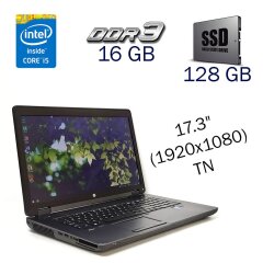 Рабочая станция Б класс HP ZBook 17 G2 / 17.3" (1920x1080) TN / Intel Core i5-4340M (2 (4) ядра по 2.9 - 3.6 GHz) / 16 GB DDR3 / 128 GB SSD / nVidia Quadro K3100M, 4 GB GDDR5, 256-bit / WebCam