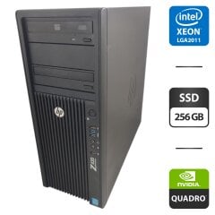 Робоча станція HP Z420 Workstation Tower / Intel Xeon E5-2658 V2 (10 (20) ядер по 2.4 - 3.0 GHz) / 32 GB DDR3 / 256 GB SSD / nVidia Quadro M2000, 4 GB GDDR5, 128-bit / DVD-ROM