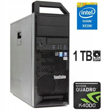 Робоча станція Lenovo ThinkStation S30 Tower / Intel Xeon E5-1650 v2 (6 (12) ядер по 3.5 - 3.9 GHz) / 32 GB DDR3 / 1000 GB HDD / nVidia Quadro K4000, 3 GB GDDR5, 192-bit / 610W / DVI / DisplayPort