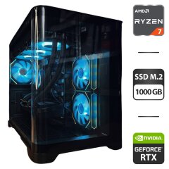Сборка под заказ: новый игровой ПК GameMax Hype-M Black Tower / AMD Ryzen 7 7800X3D (8 (16) ядер по 4.2 - 5.0 GHz) / 32 GB DDR5 / 1000 GB SSD M.2 / nVidia GeForce RTX 5070, 12 GB GDDR7, 192-bit / 750W